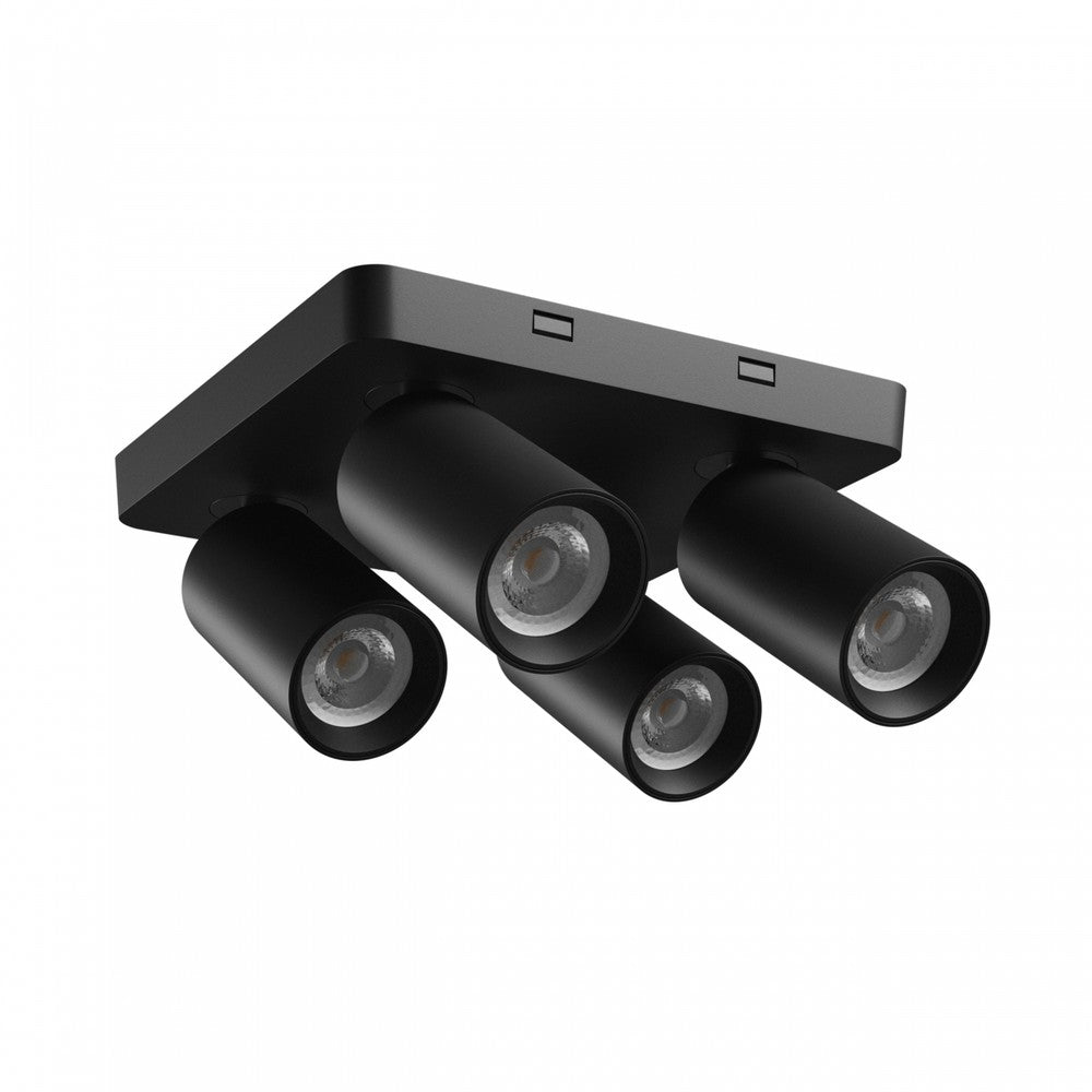 Madara Altro loftslampe med 4 GU10-pærer i sort - 230V, IP20 - Elegant belysning til loftet.
