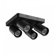 Madara Altro loftslampe med 4 GU10-pærer i sort - 230V, IP20 - Elegant belysning til loftet.