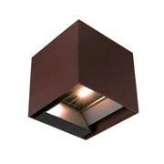 LED væglampe 9W med solcelle, PIR-sensor, corten hus - 3-i-1 funktion, IP65, 800lm