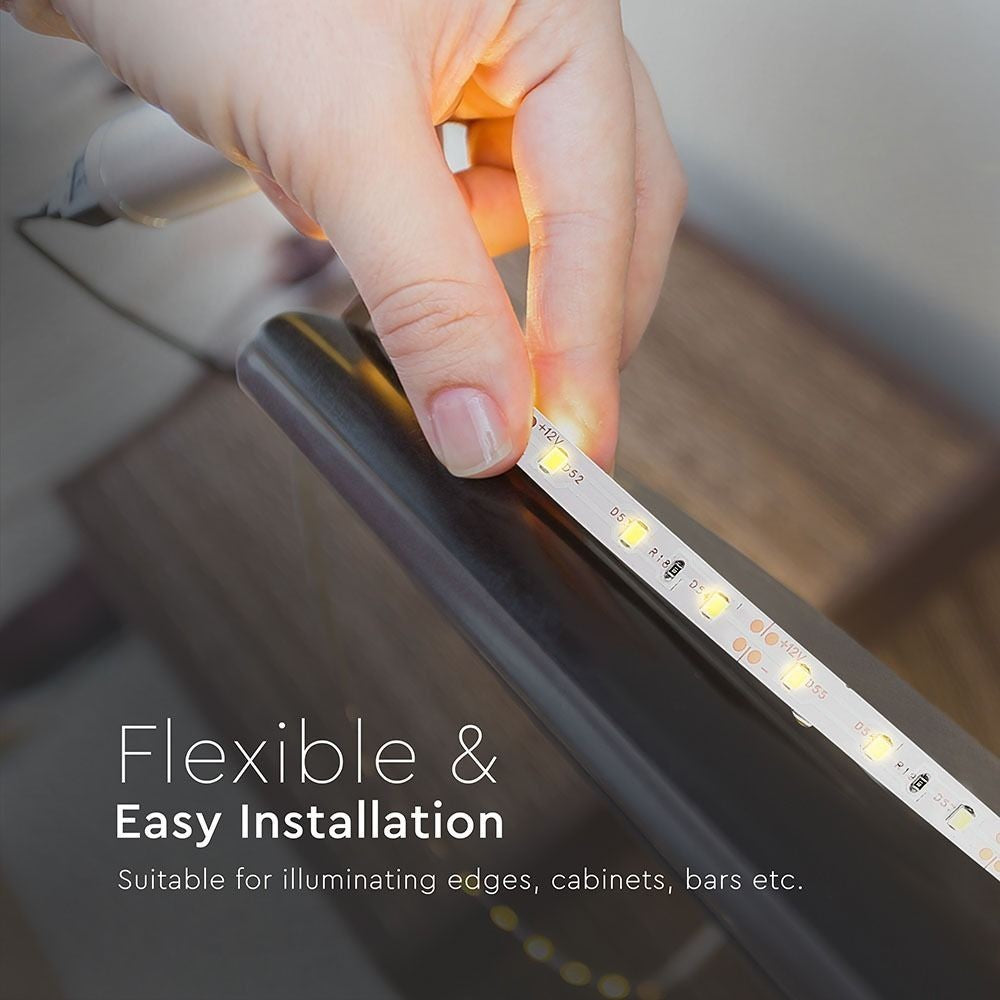 V-Tac 3,6W/m LED strip - 5m, 60 LED pr. meter, Farvet lys