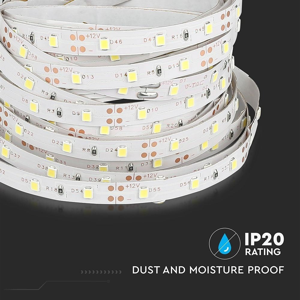 V-Tac 3,6W/m LED strip - 5m, 60 LED pr. meter, Farvet lys