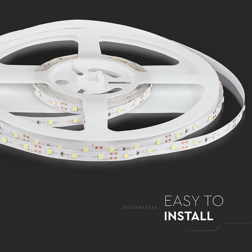 V-Tac 3,6W/m LED strip - 5m, 60 LED pr. meter, Farvet lys