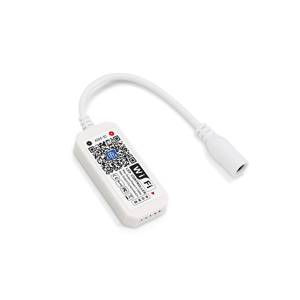 Smart Home RGB+WW controller - Kompatibel med Google Home, Alexa og smartphones, understøtter 12V (192W) og 24V (384W)