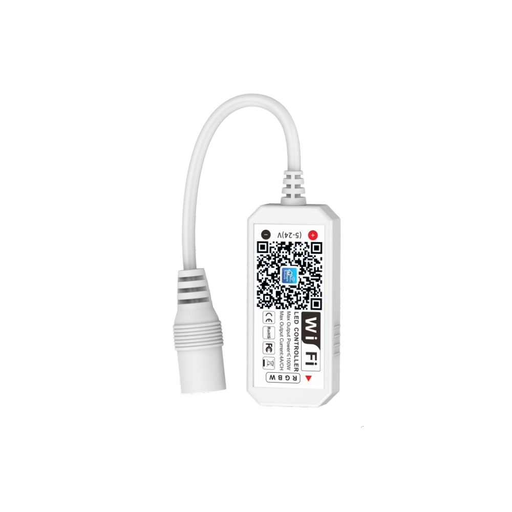 Smart Home RGB+WW controller - Kompatibel med Google Home, Alexa og smartphones, understøtter 12V (192W) og 24V (384W)