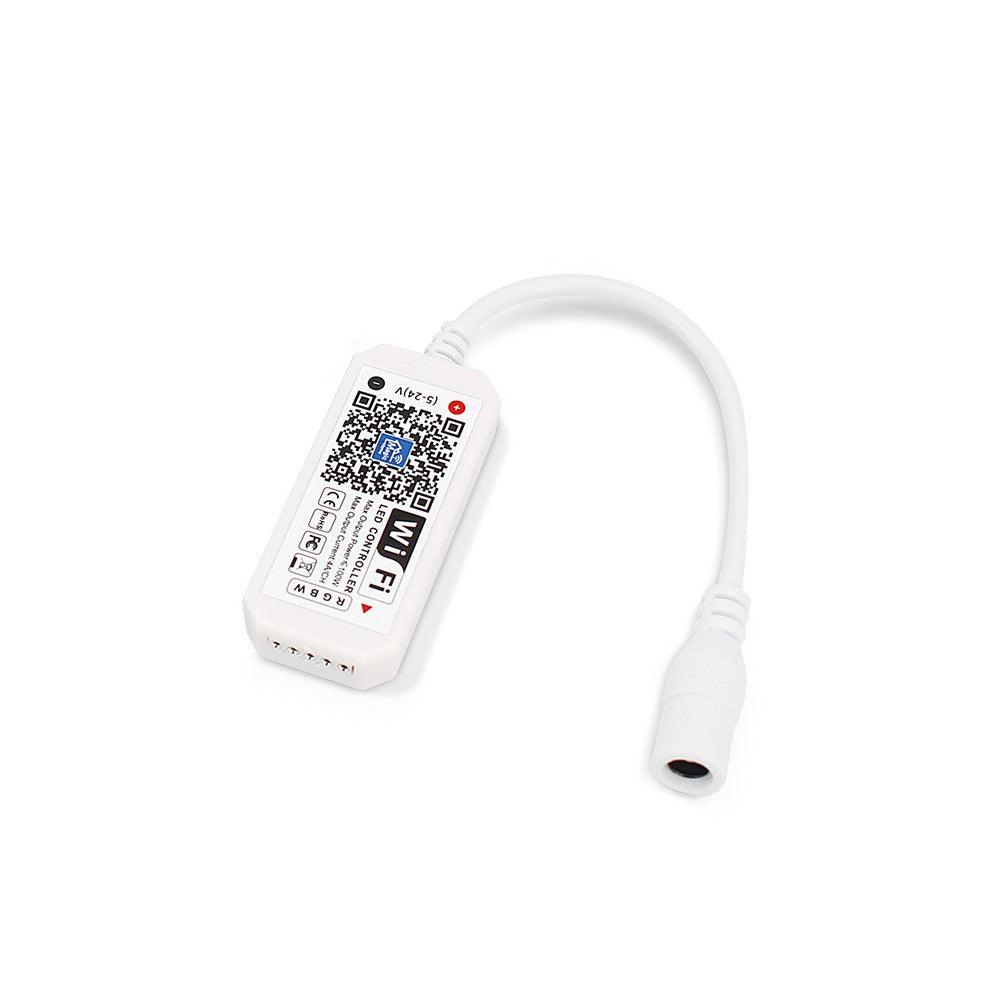 Smart Home RGB+WW controller - Kompatibel med Google Home, Alexa og smartphones, understøtter 12V (192W) og 24V (384W)
