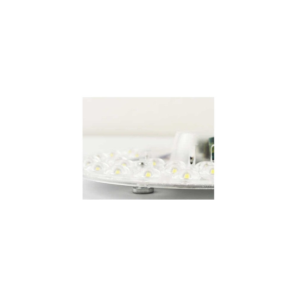 9W LED indsats med linser, flickerfri, Ø12,5 cm, erstatning for G24, cirkelrør og kompaktrør, 230V input, 1000lm, RA80