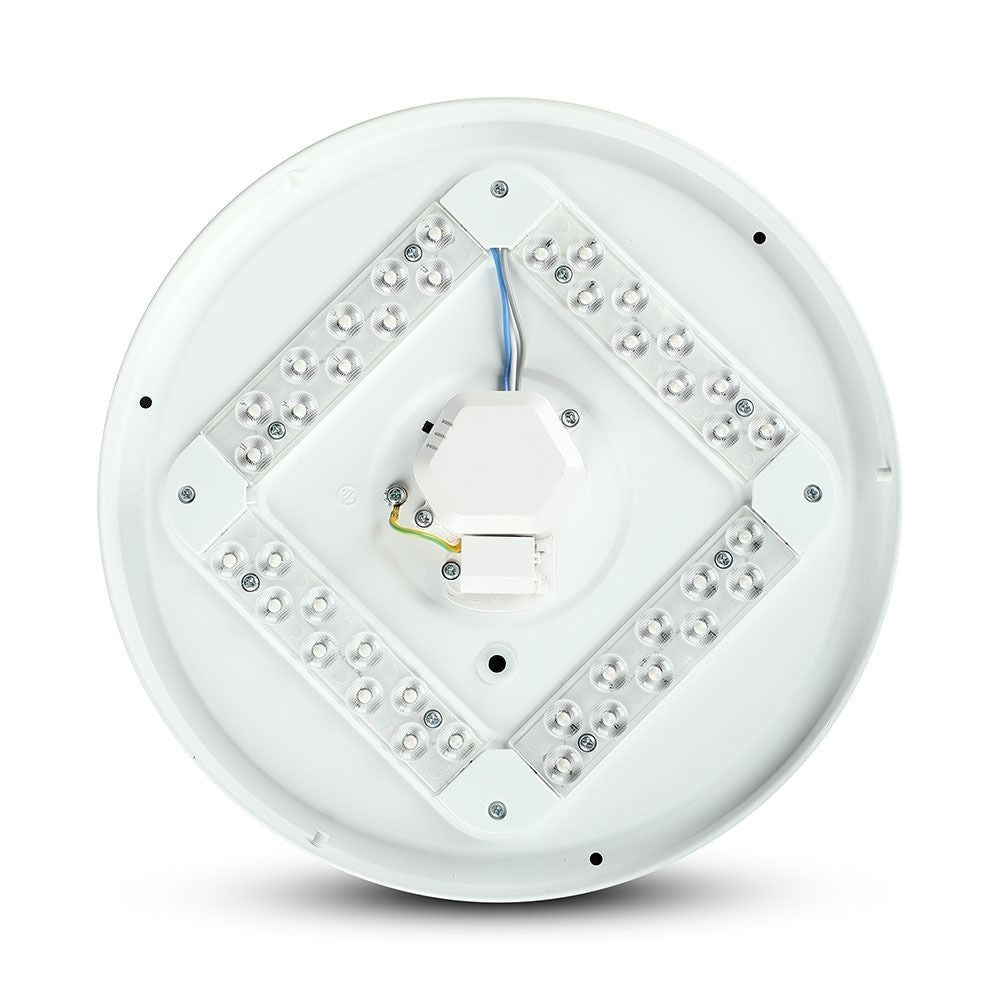 V-Tac rund 12W LED loftslampe - 3i1 lysfarve, Ø25,5cm, inkl. lyskilde