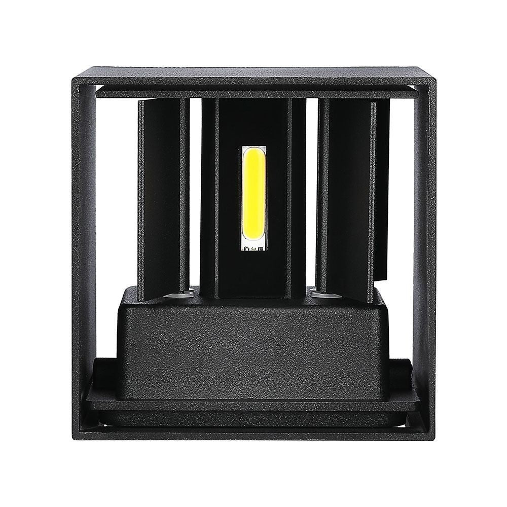 V-Tac 12W LED Væglampe - Firkantet, Justerbar Spredning, IP65 Udendørs, 230V, Inkl. Lyskilde