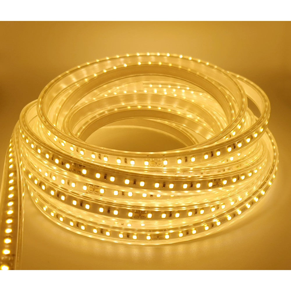 5 m LED strip (Type X-2) - 230V, vandtæt, IP67, 100 LED, 10W/m, klippes hver 10cm
