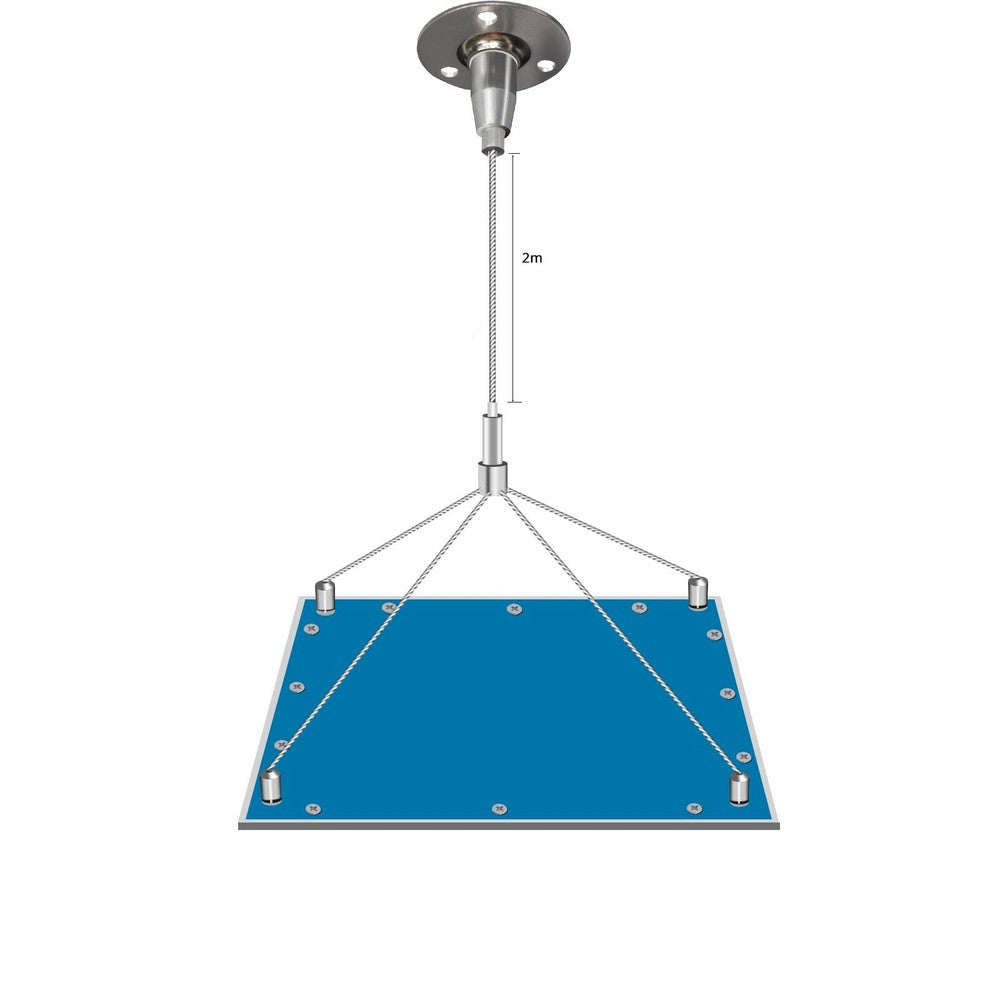 Justerbart Wire Sæt til LED Paneler - Længde: 200cm + 45cm, 4-delt