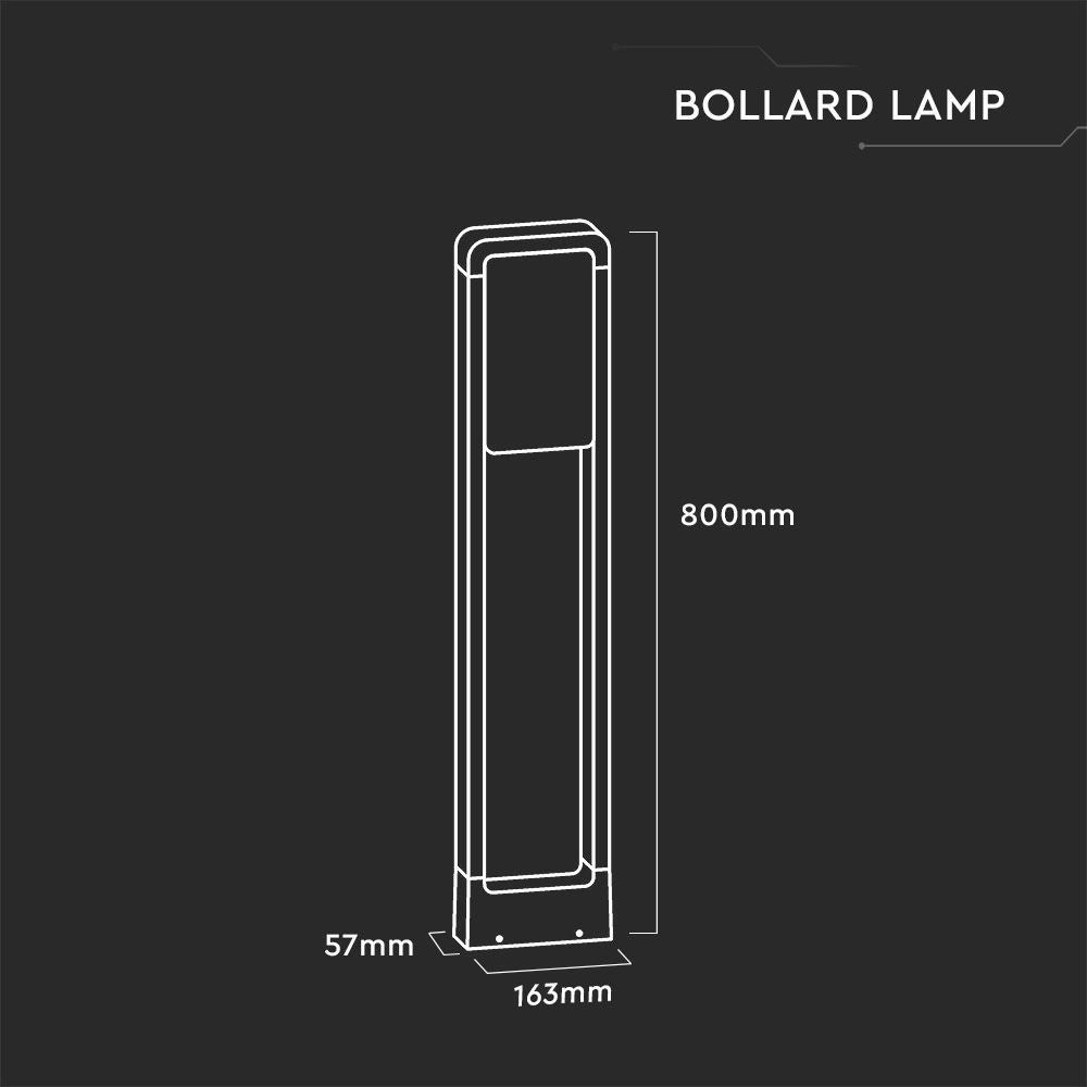 V-Tac 10W LED Havelampe - Hvid, 80 cm, IP65, 230V, 900lm, Samsung LED chip, 3 års garanti