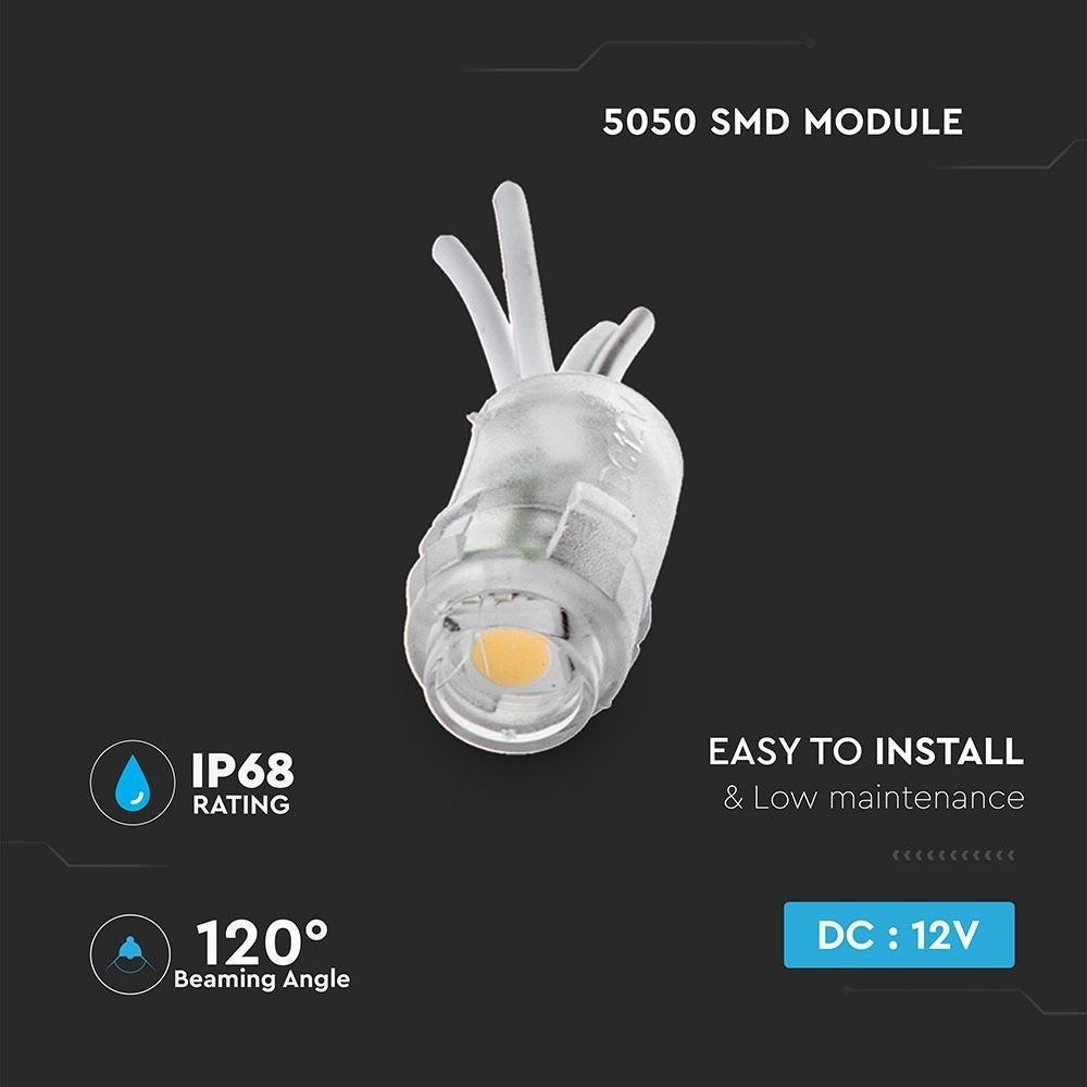 Vandtæt LED modul - 0,24W, IP68, Ideelt til både indendørs og udendørs brug