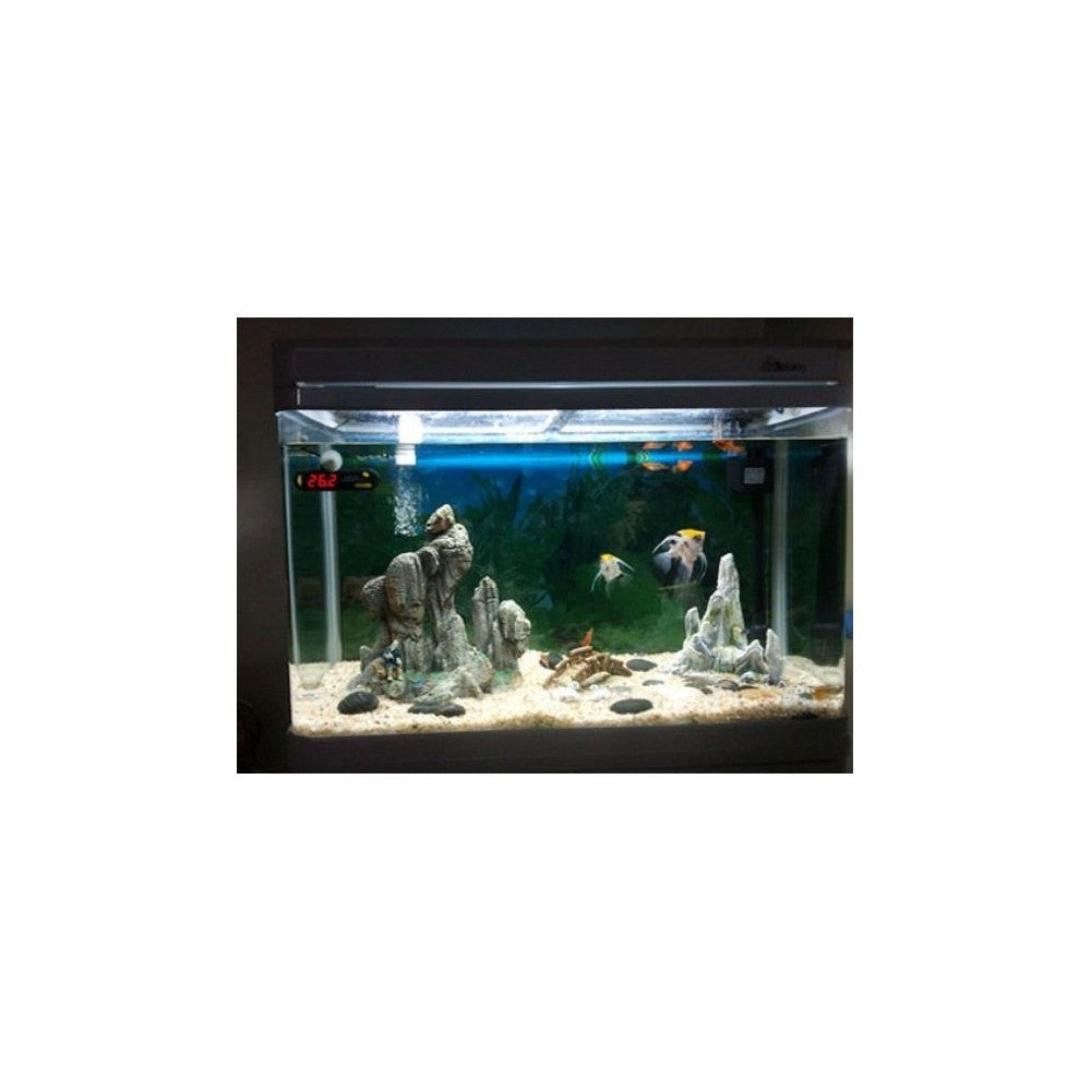 Vandtæt akvarie aluprofil med 0,5 meter LED, 24V, 10W, 10000K, IP65 inkl. stik
