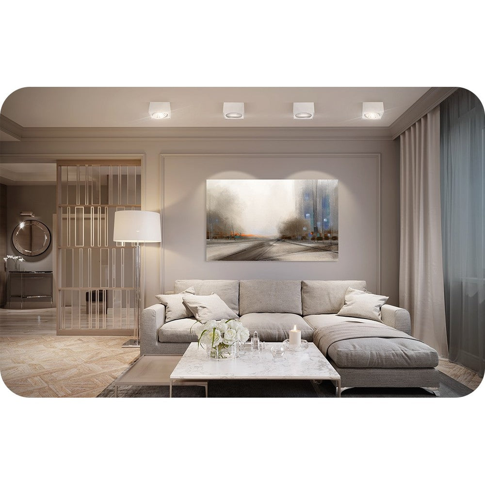 10W Hvid Smart Home LED spot - Tuya/Smart Life, kompatibel med Google Home, Alexa og smartphones, GU10 AR111