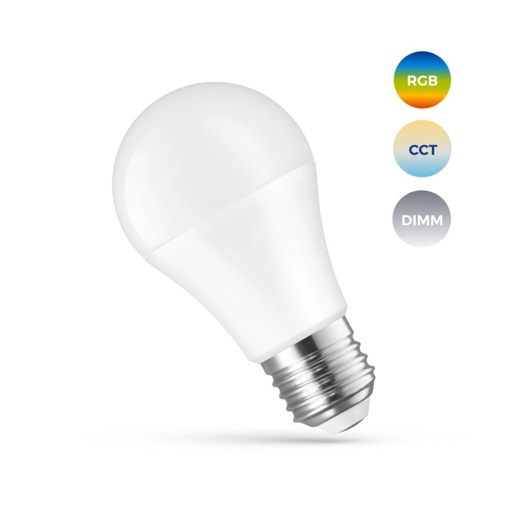 13W Smart Home LED pære - Tuya/Smart Life, kompatibel med Google Home, Alexa og smartphones, A60, E27, 230V input, 1500lm, RA80