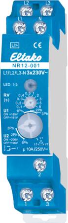 FASEBRUDSRELÆ 1SK 400/230V DIN