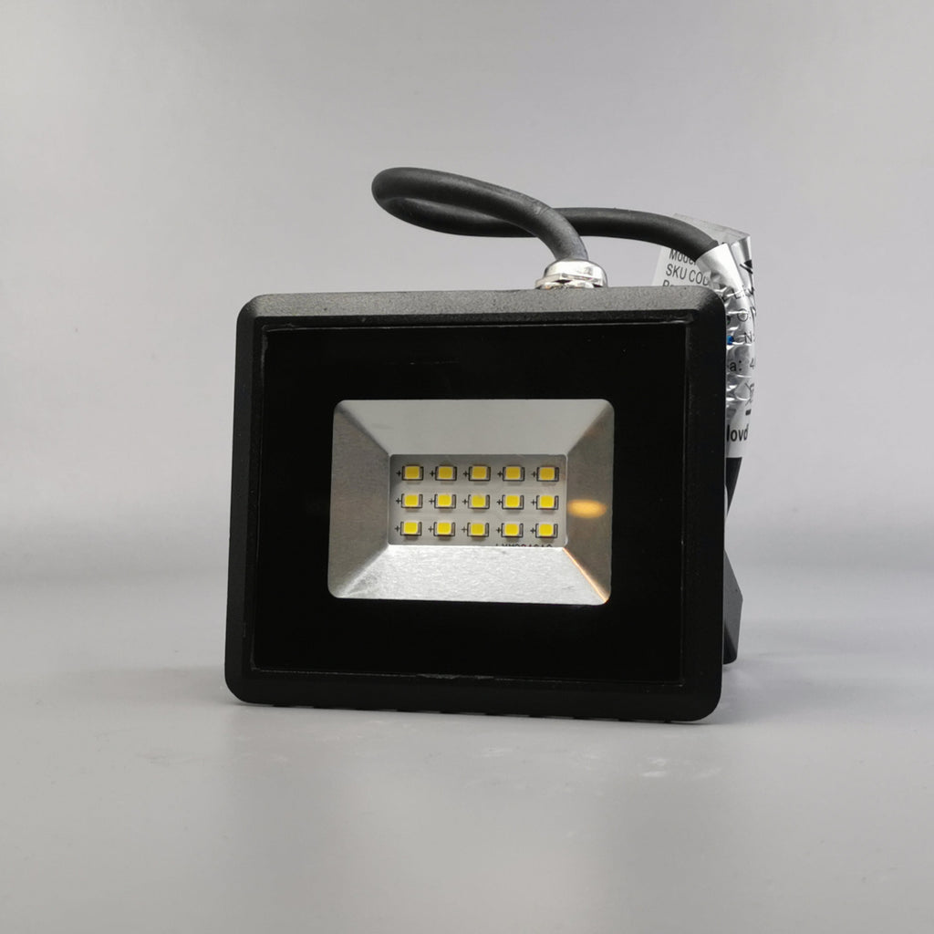 10W LED projektør 4000K 850Lm sort