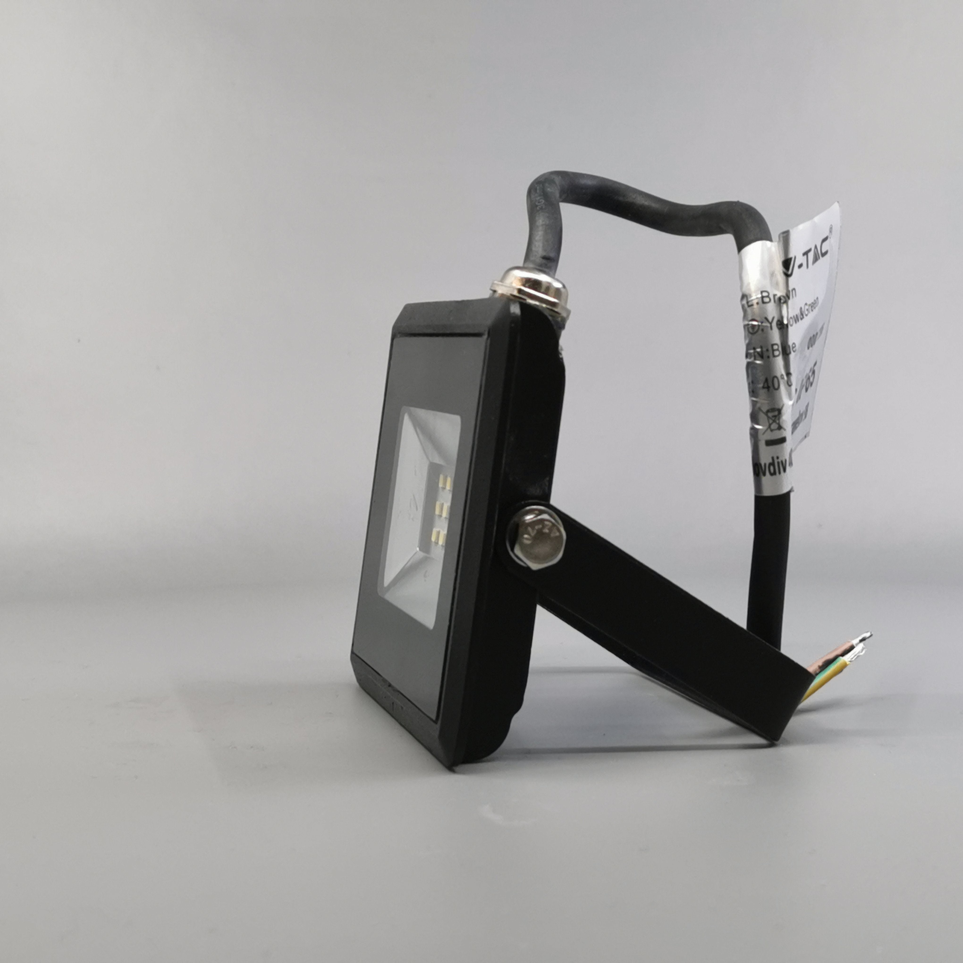 10W LED projektør 4000K 850Lm sort