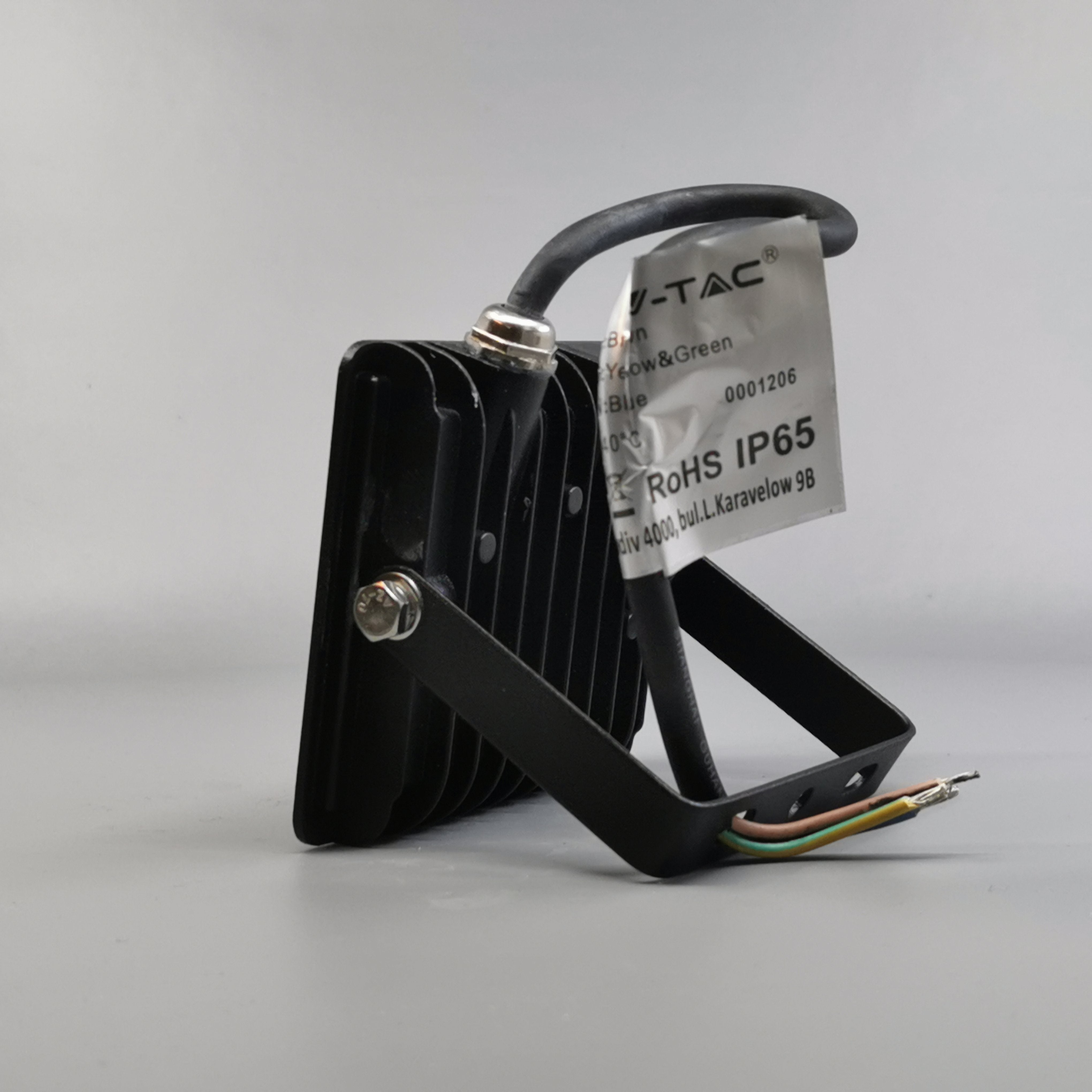 10W LED projektør 4000K 850Lm sort