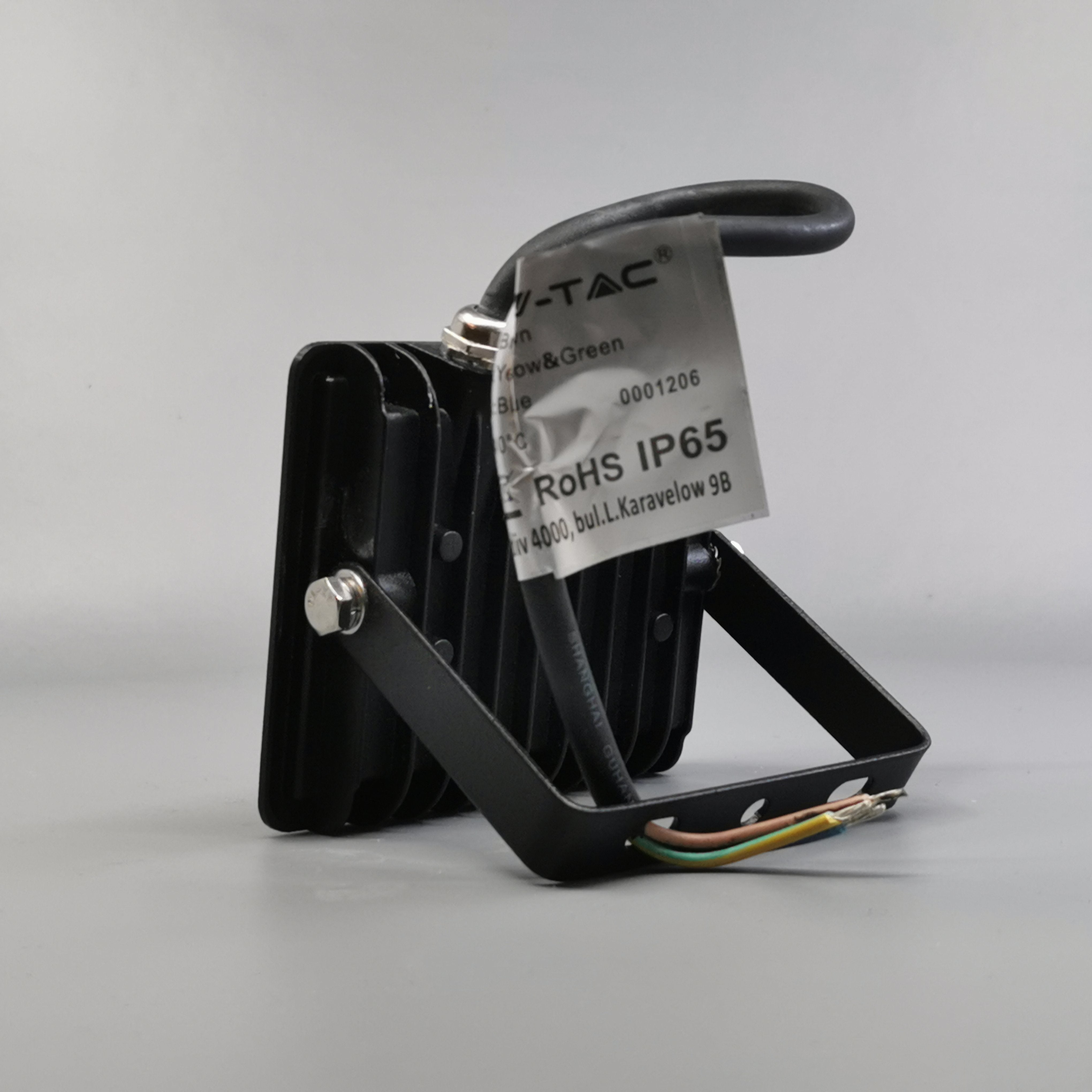 10W LED projektør 4000K 850Lm sort