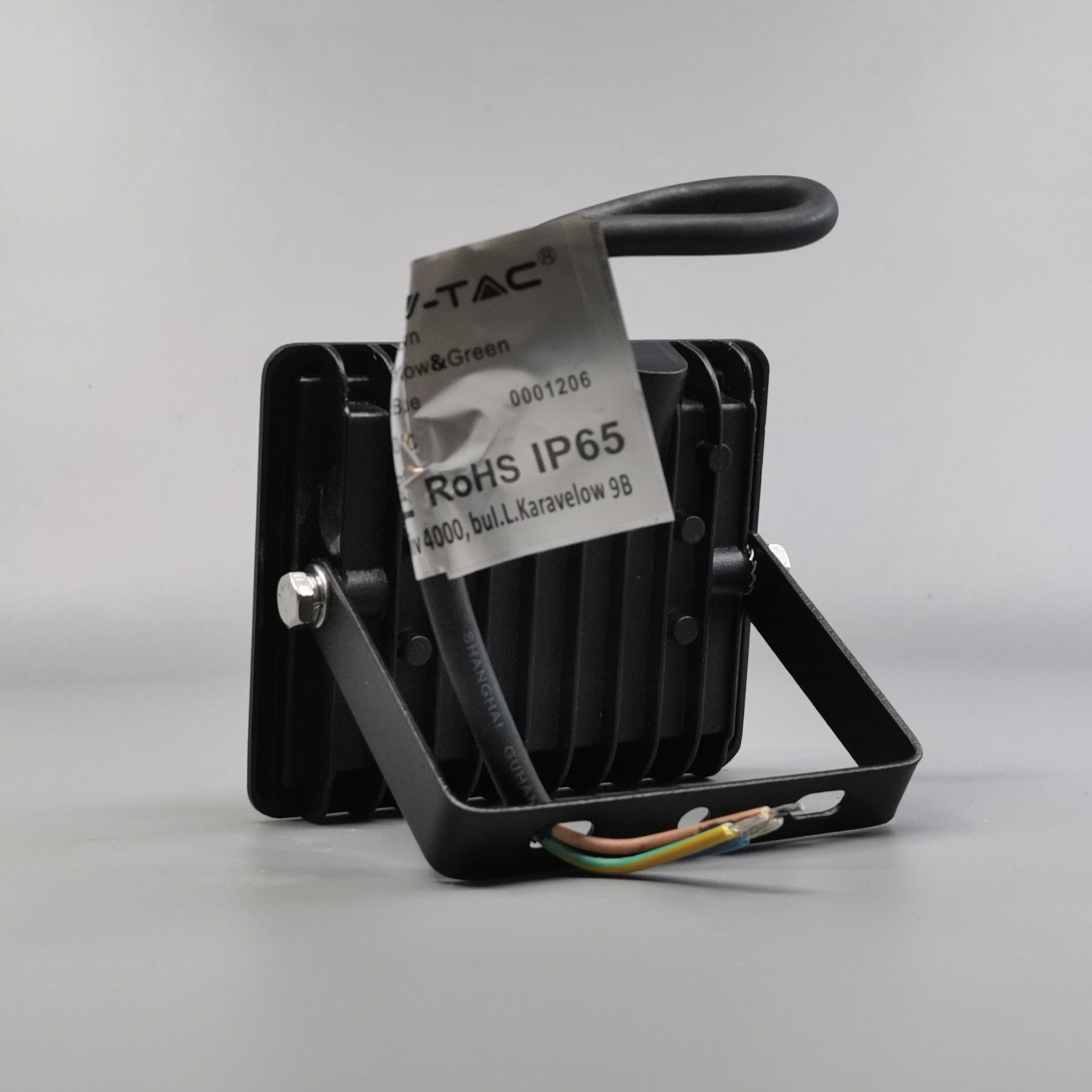 10W LED projektør 4000K 850Lm sort