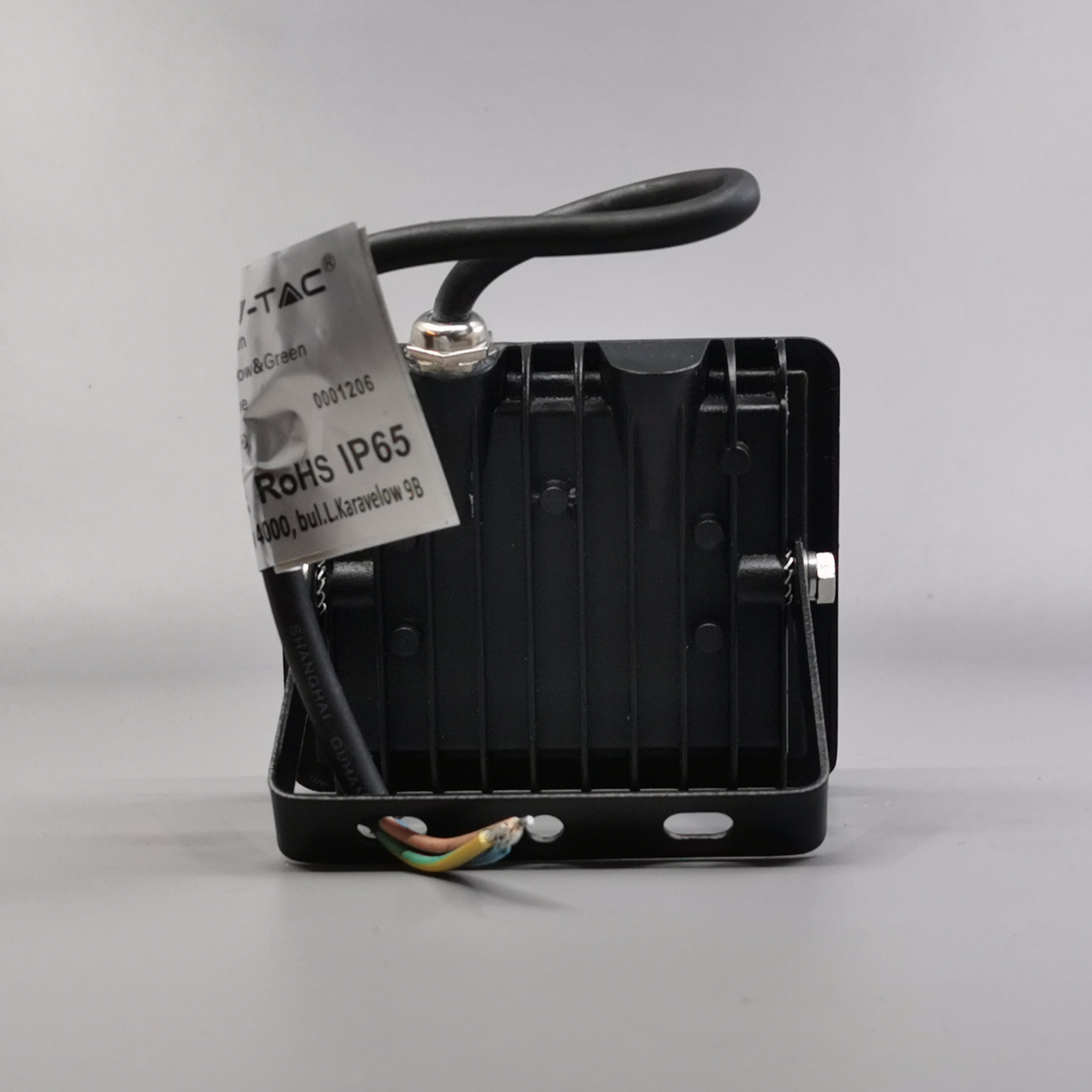 10W LED projektør 4000K 850Lm sort