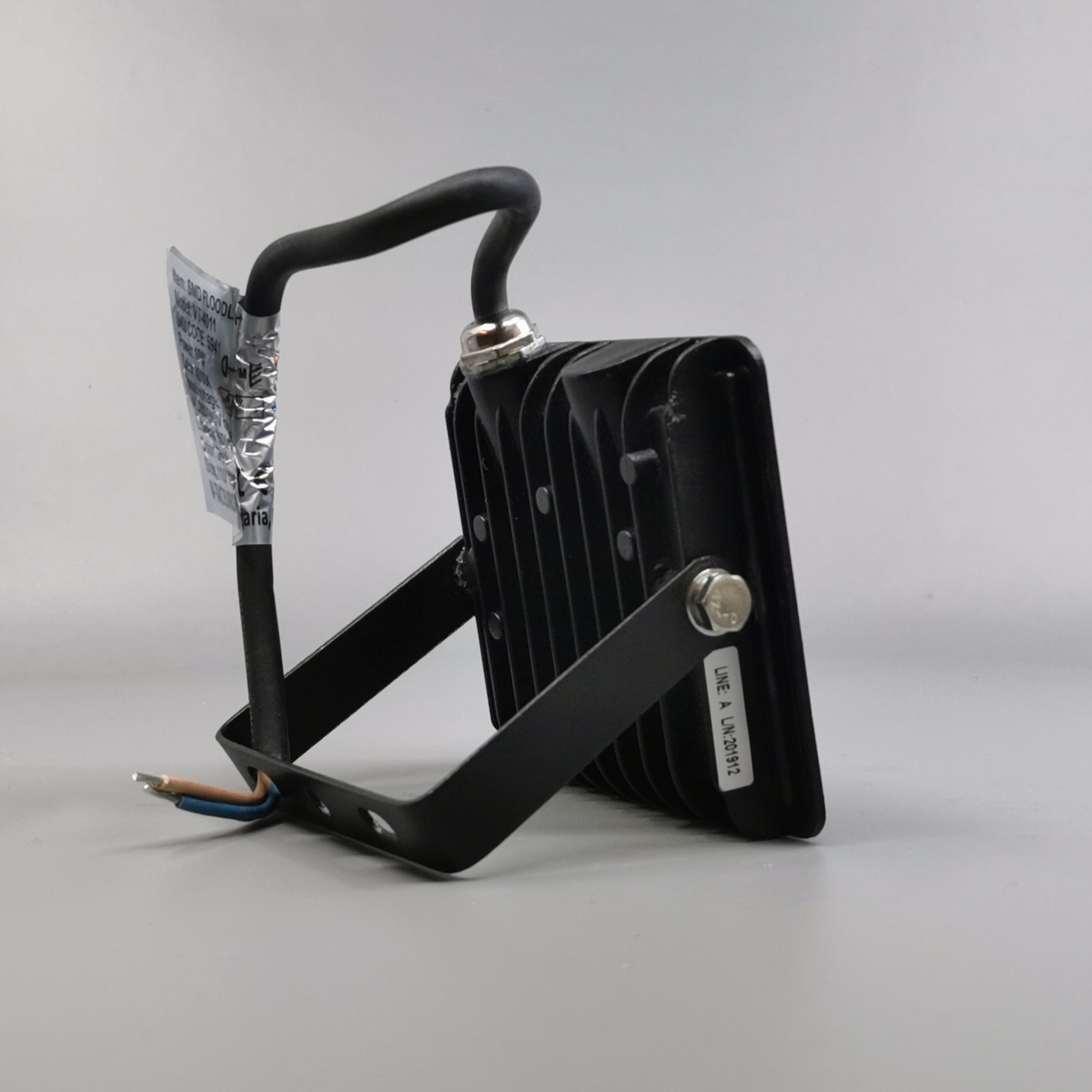 10W LED projektør 4000K 850Lm sort