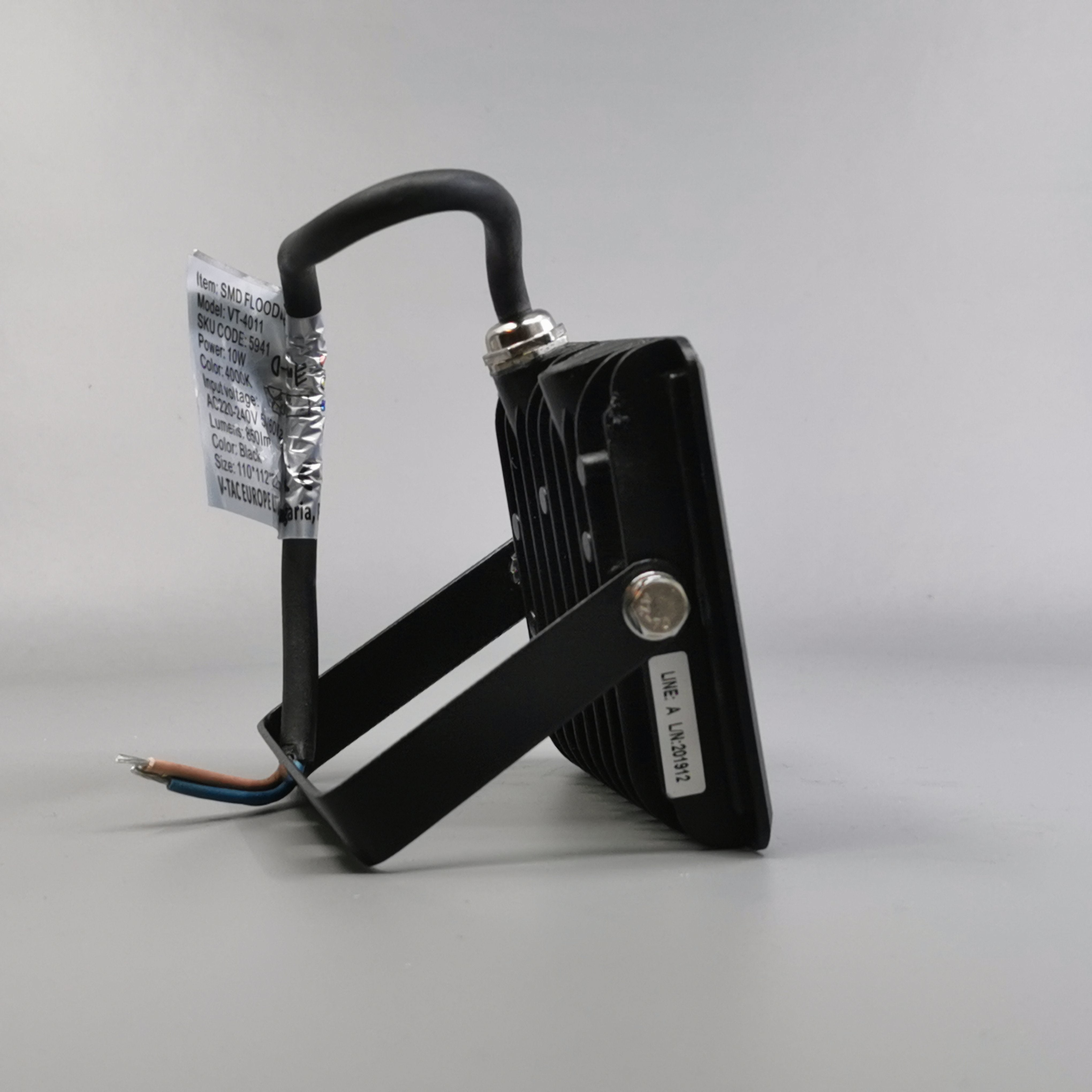 10W LED projektør 4000K 850Lm sort