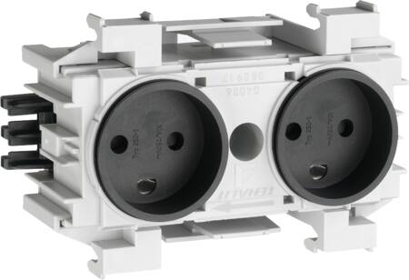 STIKKONTAKT ECOLINE 2XDK FRONTM.
