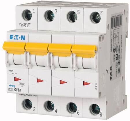 AUTOMATSIKRING B25A 4P 6KA 4M