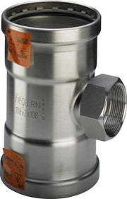SANPRESS INOX T-STYKKE MF 76,1X3/4X76,1