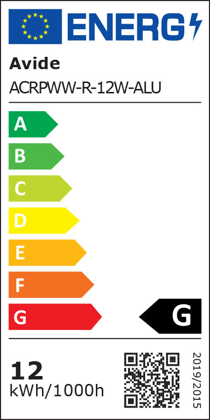 12W LED indbygningspanel - Erstatter 68W - 940lm - Ø15,2 cm hulstørrelse - Ø17 cm mål - RA80 - 230V