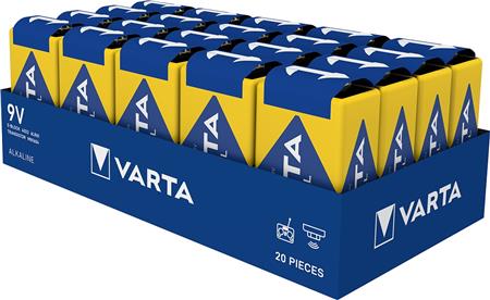BATTERI ALKALINE 9V 6LR61 TR/FO