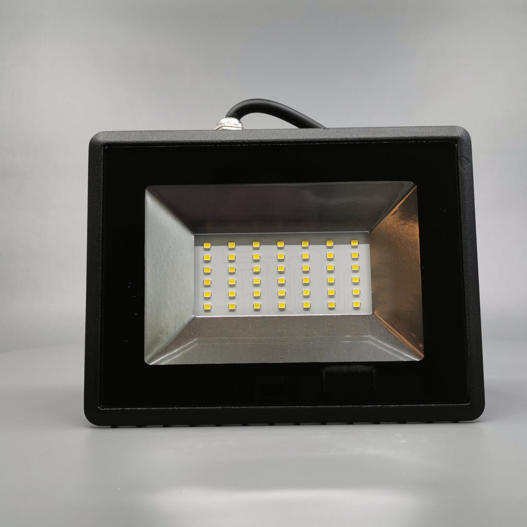 30W LED projektør 4000K 2550Lm sort