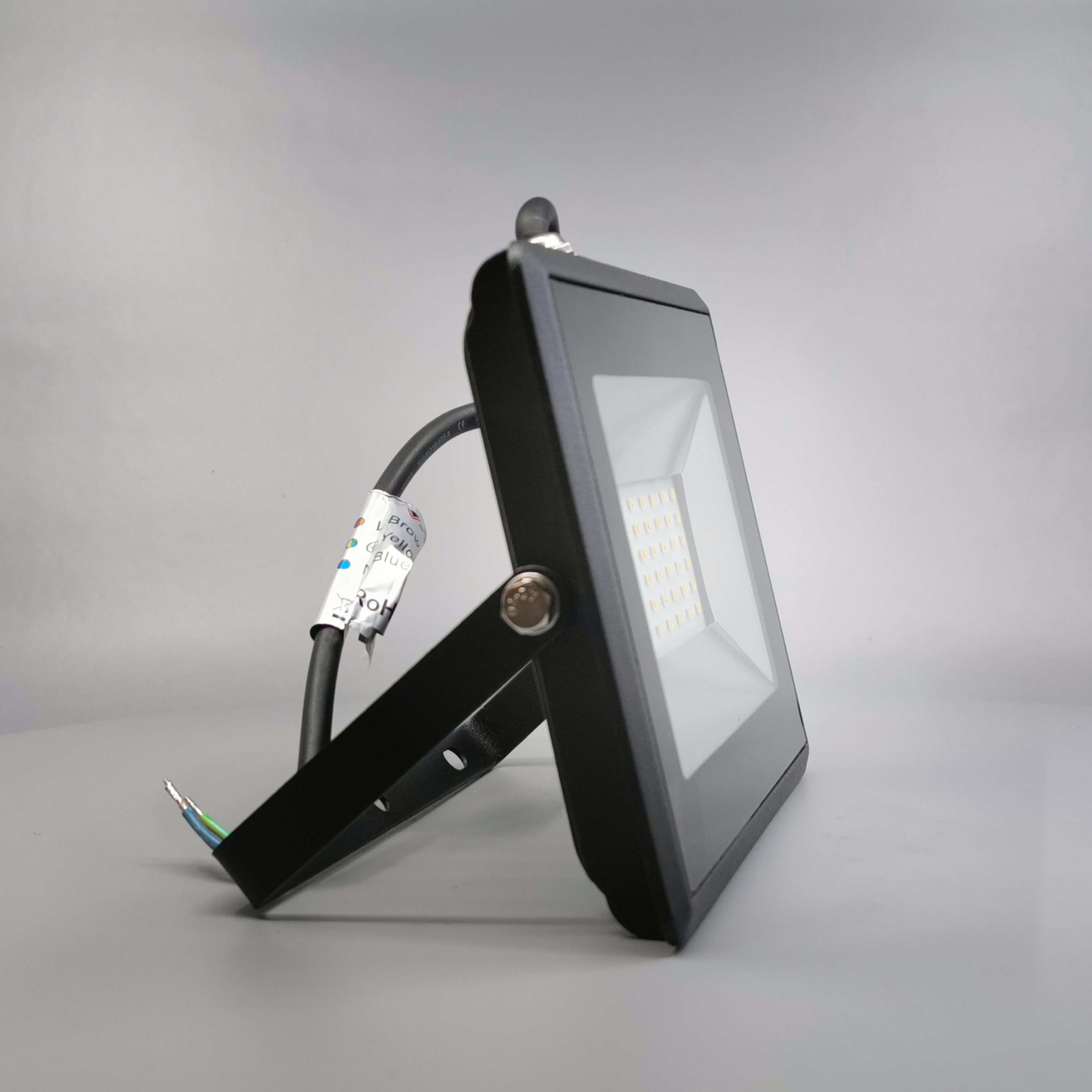 30W LED projektør 4000K 2550Lm sort