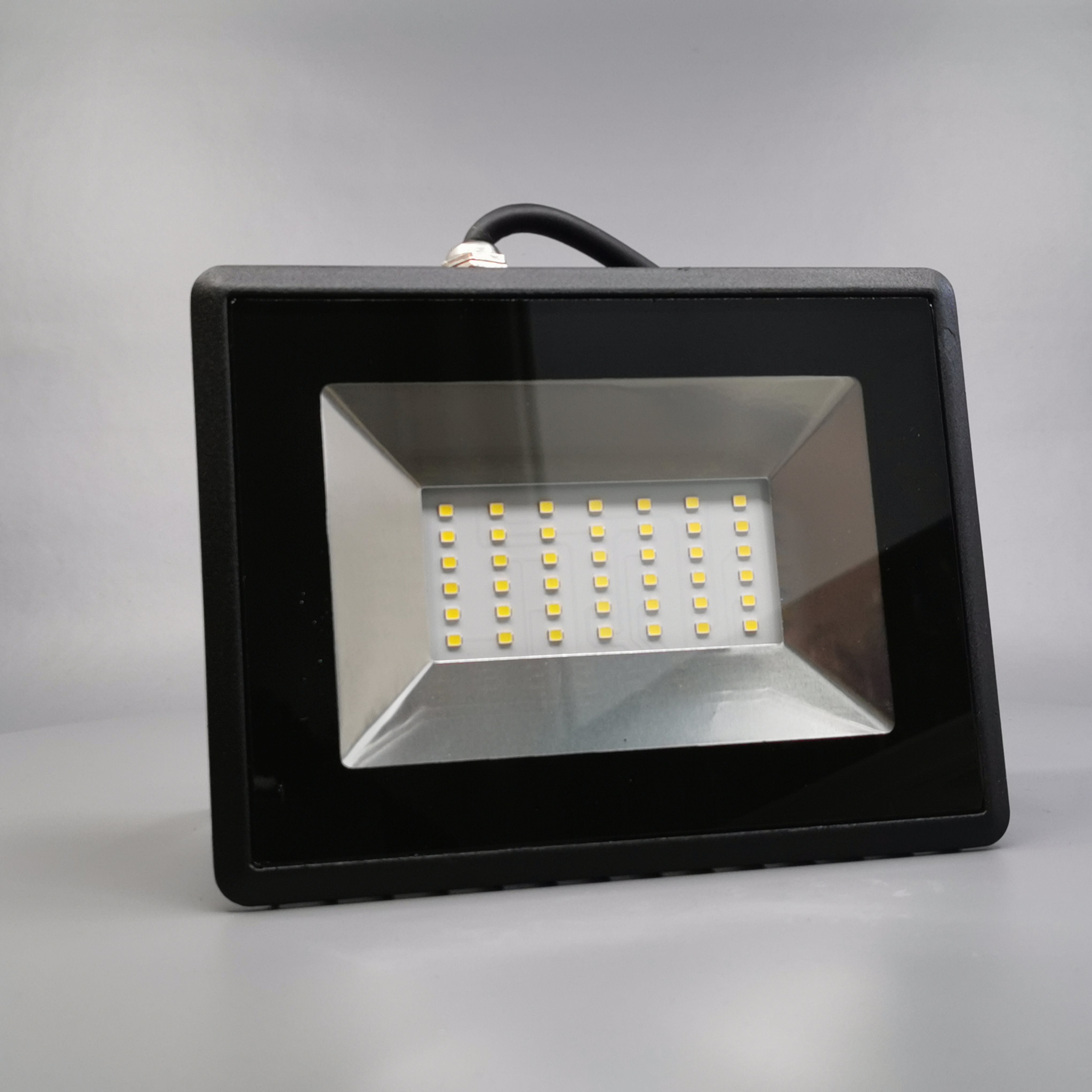 30W LED projektør 4000K 2550Lm sort
