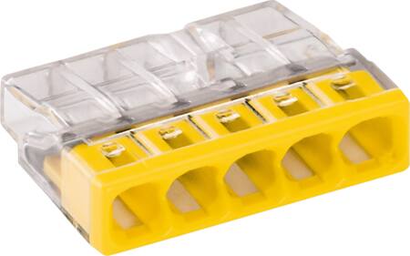 SAMLEMUFFE 5 X 0,5 - 2,5 MM2 GUL