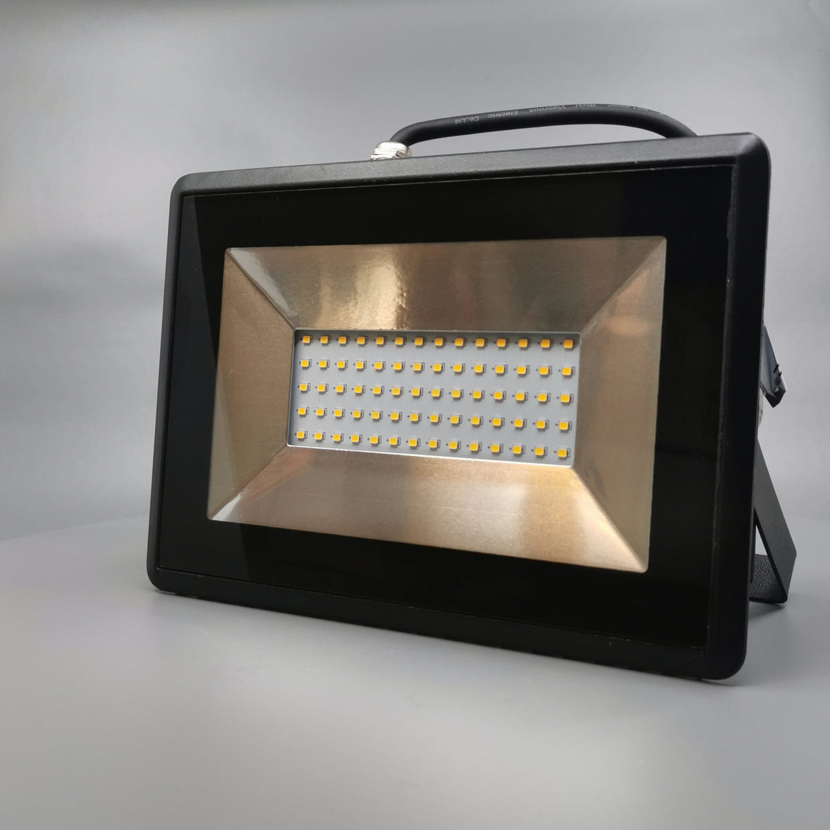 50W LED projektør 3000K 4250Lm sort (360° frame 3)