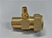 GASPRØVE FITTING 18X1/2