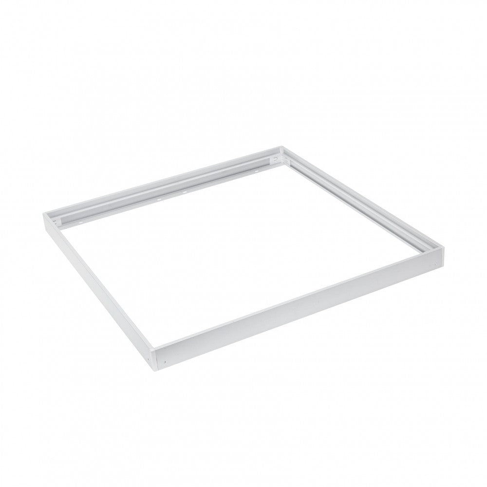 60x60 LED panelramme med hurtig samling, plastikhjørner, skruefri montering og hvid kant