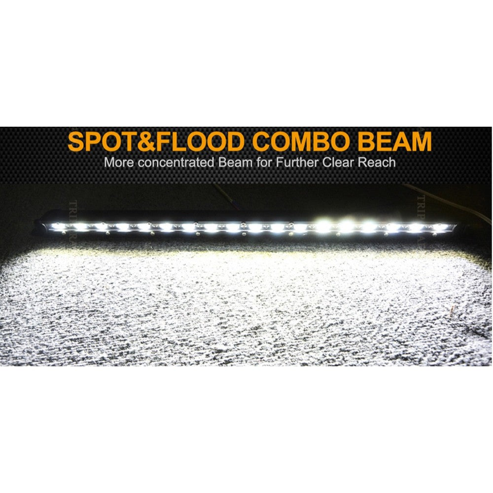 LEDlife 50W LED lysbar - Lysbro til bil, lastbil, traktor, trailer - Kombineret spredning - Vandtæt IP67 - 10-30V
