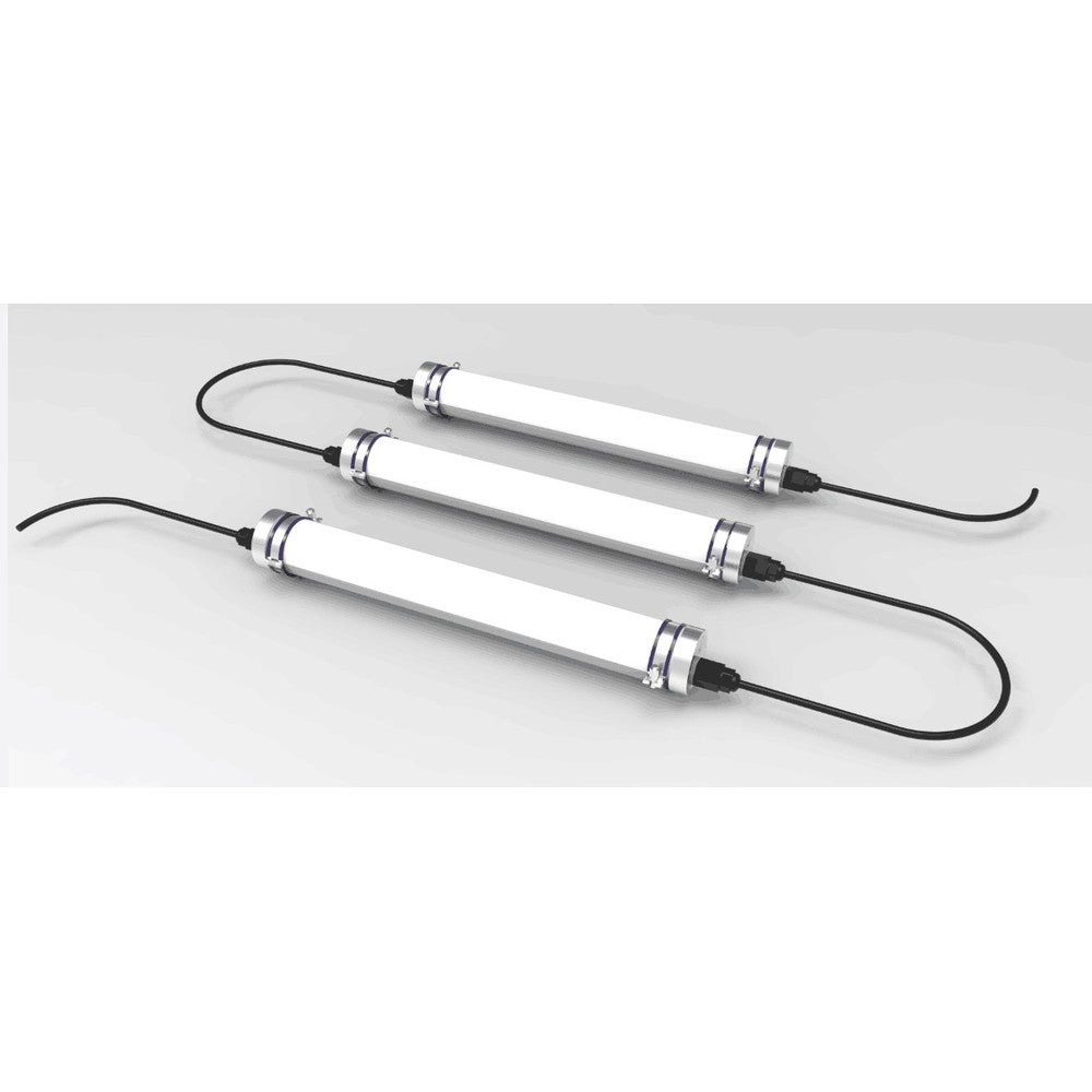 Dura69 38W LED armatur - 120 cm, IP69, gennemfortrådet, IK08, 1-10V, 150lm/W, 6000lm, RA80, 3 års producentgaranti, Flicker free, IP69
