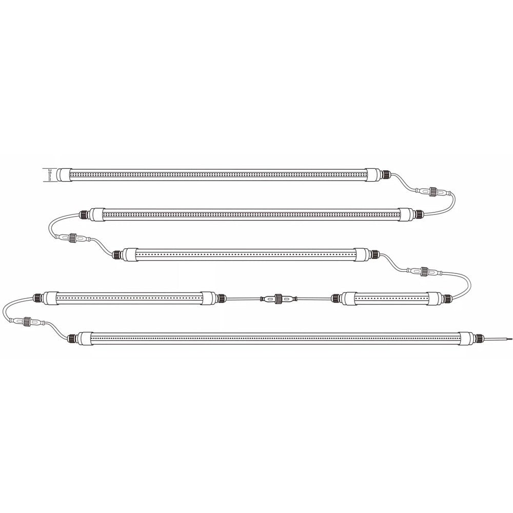 LEDlife Pro-Grow 2.0 Vækstarmatur - 30 cm, 4W LED, fuldt spektrum, IP65