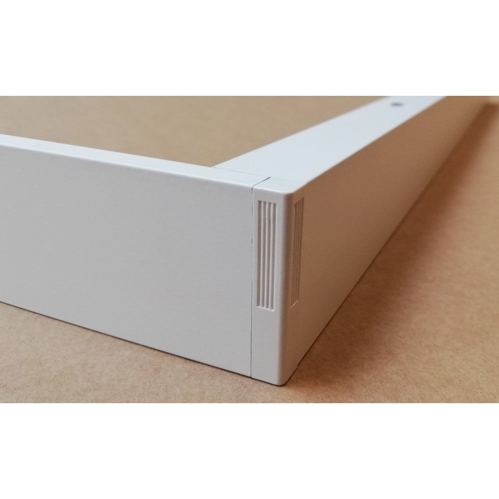 120x30 LED panelramme - Let montering, plasthjørner, skrufri design, hvid kant