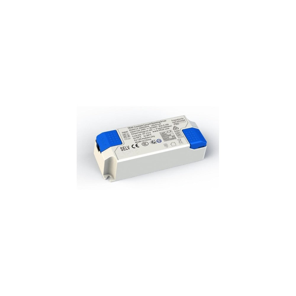 Lifud 30W Dæmpbar LED Driver - Triac Fasedæmpning, 550mA-700mA, 25-40V, Flicker Free, 230V Input
