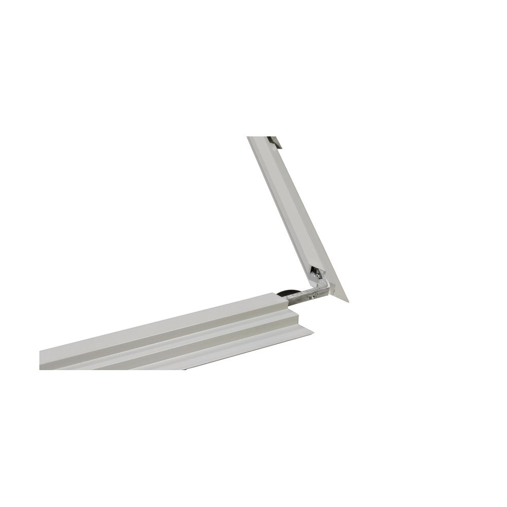 Indbygningsramme til 60x60 LED panel - Troldtekt kompatibel, hvid kant