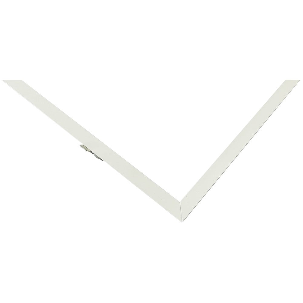 Indbygningsramme til 60x60 LED panel - Troldtekt kompatibel, hvid kant