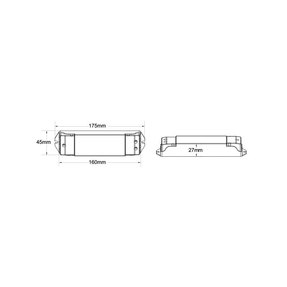 LEDlife rWave CCT controller - Tryk-dæmpning, 12V (96W), 24V (192W), aflastning i begge ender
Input: 12V-24V