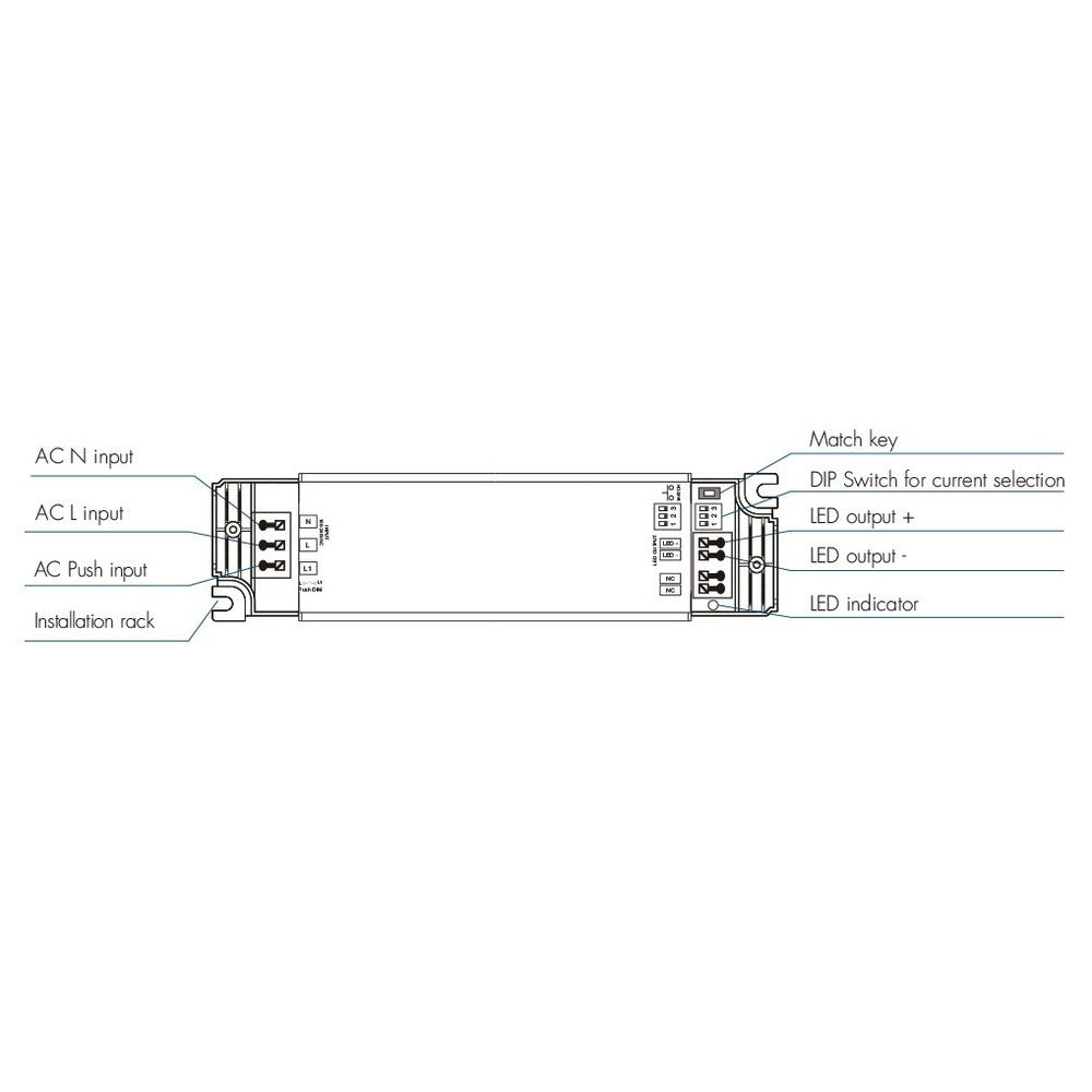 LEDlife rWave 36W Dæmpbar Driver til LED Panel - Trådløs dæmpning, RF, 350mA-1200mA, 10-52V, Flickerfri