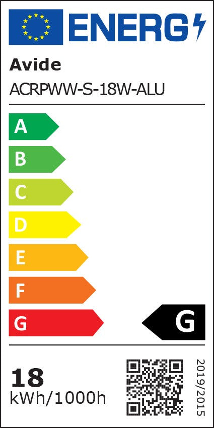 18W LED indbygningspanel - Erstatter 97W - Hul: 20,1 x 20,1 cm - Mål: 22 x 22 cm - 230V - 1490lm - RA80